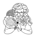 Granny tattoo design idea