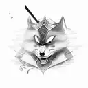 Roronoa zorro katana tattoo design idea