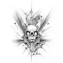 dry bones dancing from the bible tattoo design idea