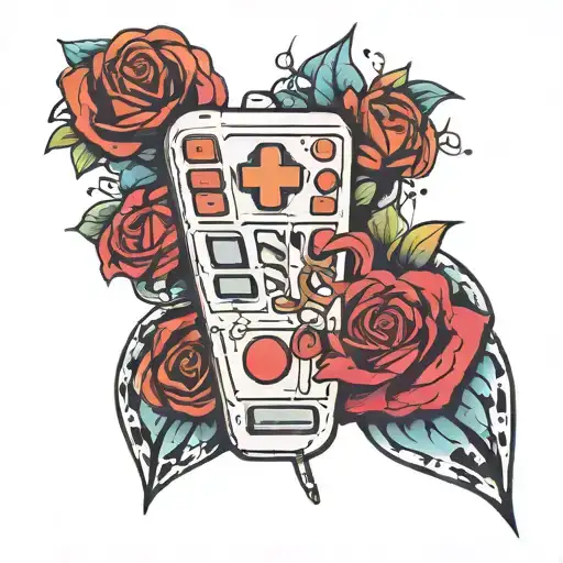 Wii Remote Squares aligned tattoo design idea