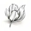 Dutch tulip tattoo design idea