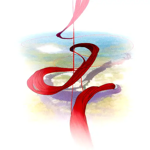 red string of fate tattoo design idea