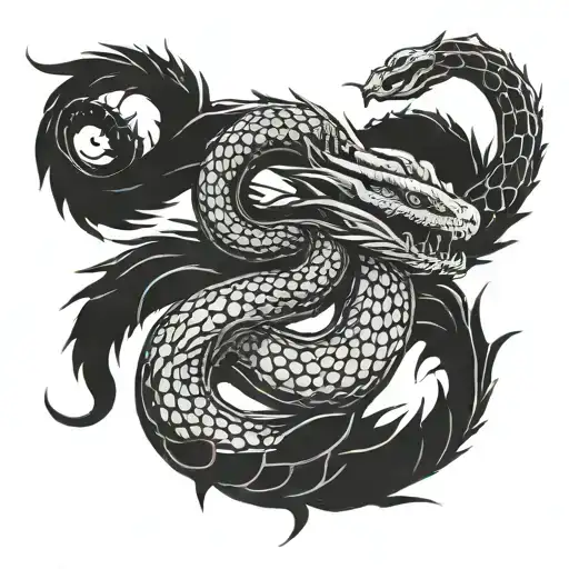 jormungandr tattoo design idea