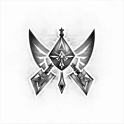 Master Sword of zelda tattoo design idea