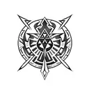 Master Sword of zelda tattoo design idea