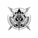 Master Sword of zelda tattoo design idea