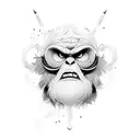 monkey D luffy tattoo design idea