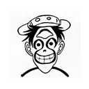 monkey D luffy tattoo design idea