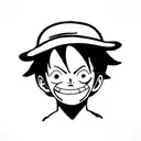 monkey D luffy tattoo design idea