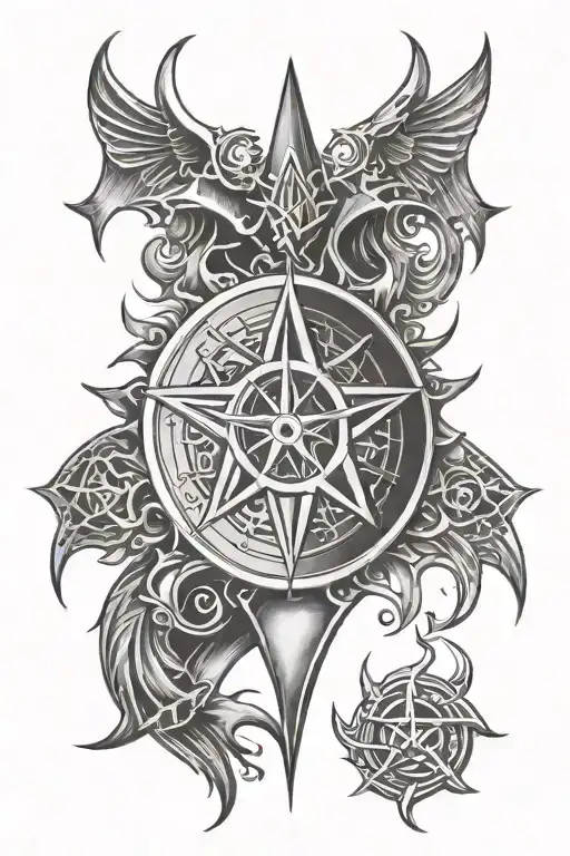 supernatural anti possession shiled tattoo design idea