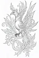 Phoenix tattoo design idea