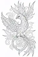 Phoenix tattoo design idea