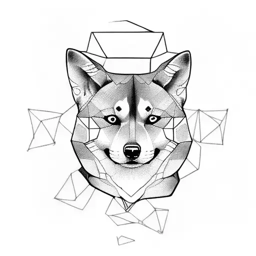 shiba tattoo design idea