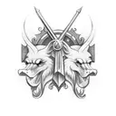 coat of arms, Olsen, Norway, brothers  tattoo design idea