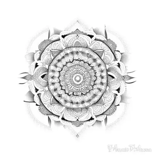 Mandala mehndi tattoo design idea