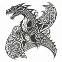 charizard tattoo design idea