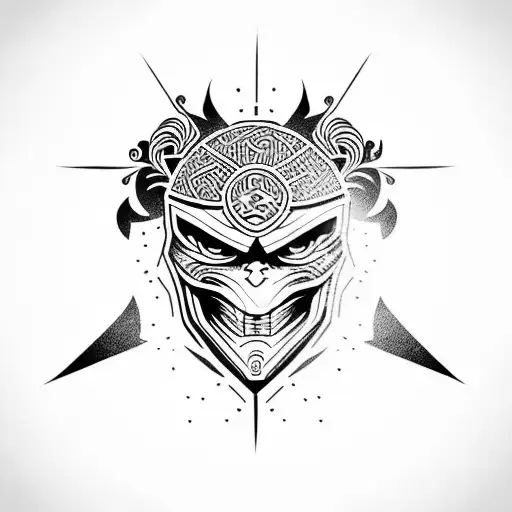 Assassin Tattoo Design White Background PNG File Download High Resolution -  Etsy Norway