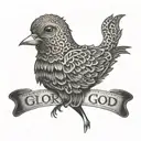 All glory to god tattoo design idea