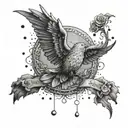 All glory to god tattoo design idea