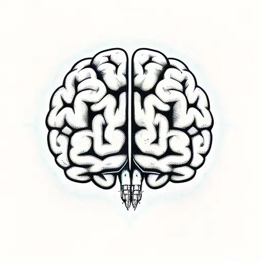 adhd brain  tattoo design idea