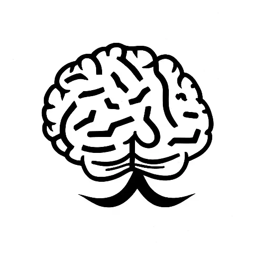 adhd brain  tattoo design idea