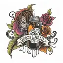juice wrld lyrics written tattoo design idea