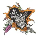 juice wrld lyrics written tattoo design idea