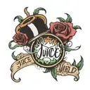 juice wrld lyrics written tattoo design idea