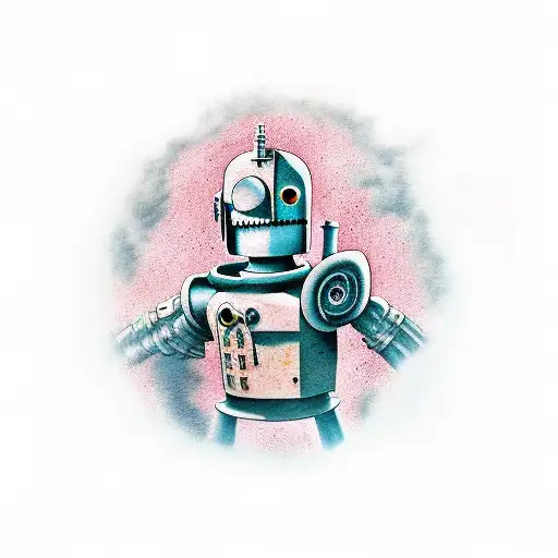 the iron giant holding Hogarth tattoo design idea