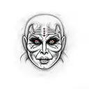 trixie Mattel as Michael Myers tattoo design idea