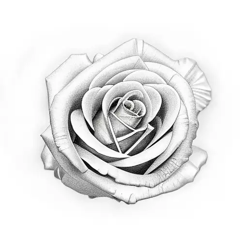santo com rosas no fundo tattoo design idea
