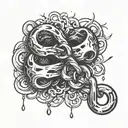 broken shackles tattoo design idea
