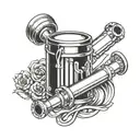 piston tattoo design idea