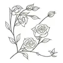 gather ye rosebuds while ye may tattoo design idea
