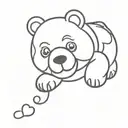 gummy bears tattoo design idea