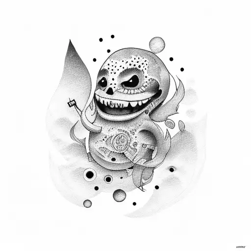 laugh now cry later tattoo design idea