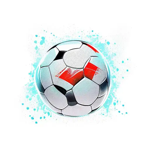 soccer fan tattoo design idea