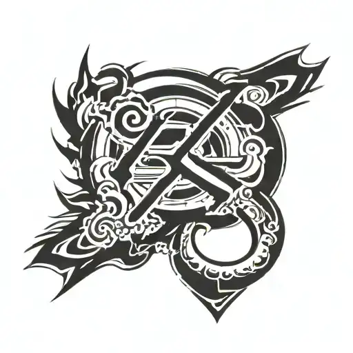 konoha symbol paint brush tattoo design idea