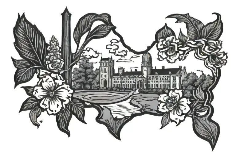 Kentucky outline with the outline tattoo design idea