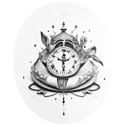 alice in wonderland  tattoo design idea