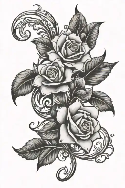 sabrina in cursive writing tattoo design idea