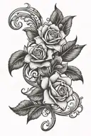 sabrina in cursive writing tattoo design idea