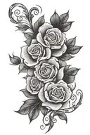 sabrina in cursive writing tattoo design idea