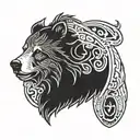 Choctaw bear tattoo design idea