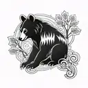 Choctaw bear tattoo design idea