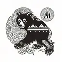 Choctaw bear tattoo design idea