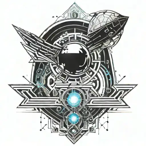 two comets orbit subtly incorporating planetary elements tattoo design idea