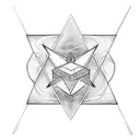 bicep tattoo stencil image rectangular ,a  band with some geometric illuminati art, big tattoo, top part of the band hav tattoo design idea