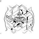 arco e flecha  com cobra tattoo design idea