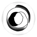 YIN YANG WITH SEMICOLON tattoo design idea